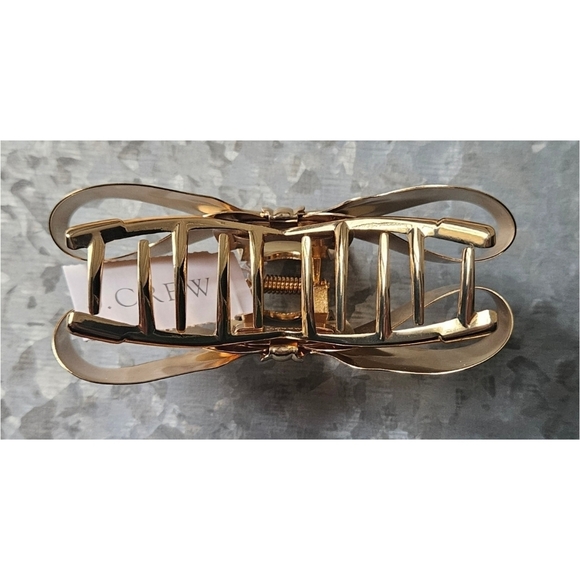 J. Crew Metallic Bow Claw Hair Clip main image 4